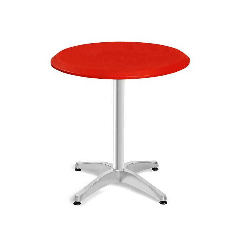 trapezi-safir-kokkino-4-podia-toylipa-70cm1752237902 Τραπεζι Safir Κοκκινο 4 Ποδια Τουλιπα 70cm - Image 1