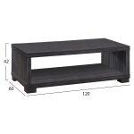Τραπεζι Σαλονιου Salem HM2217.01 Zebrano 120χ60χ42εκ. - Image 2