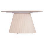 Τραπεζι Σαλονιου Duncan HM18022.02 Κεραμικο Top-Mdf Βαση-Κρεμ Λευκο φ80x41υεκ. - Image 3