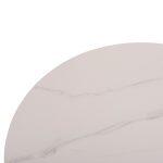 Τραπεζι Σαλονιου Duncan HM18022.02 Κεραμικο Top-Mdf Βαση-Κρεμ Λευκο φ80x41υεκ. - Image 6