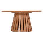 Τραπεζι Σαλονιου Talbert HM18024 MDF Σε Ανοιχτο Φυσικο Ξυλου φ80x40,5υεκ. - Image 3