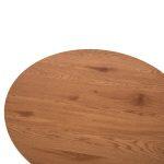 Τραπεζι Σαλονιου Talbert HM18024 MDF Σε Ανοιχτο Φυσικο Ξυλου φ80x40,5υεκ. - Image 5