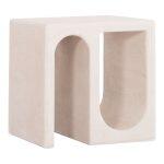 Τραπεζι Σαλονιου Σειρα Santorini HM18070 MDF Σε Υπολευκο Χρωμα 48x38x48,5υεκ.