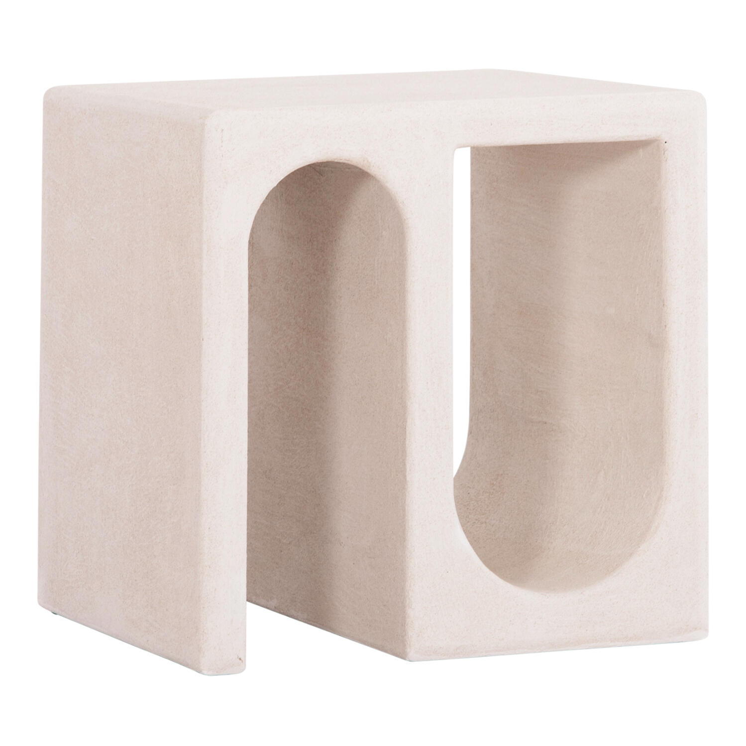 trapezi-salonioy-fb918070-mdf-se-ypoleyk Τραπεζι Σαλονιου Σειρα Santorini HM18070 MDF Σε Υπολευκο Χρωμα 48x38x48,5υεκ. - Image 1