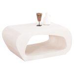 Τραπεζι Σαλονιου Σειρα Santorini HM18071 MDF Σε Υπολευκο Χρωμα 100x60x45υεκ.