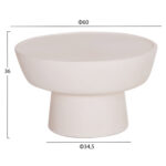 Τραπεζι Σαλονιου Pirson HM18155.02 Fiber Cement Σε λευκο--φ60x36υεκ. - Image 2