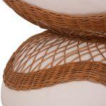 Τραπεζι Σαλονιου Anna HM18157.02 Fiber Cement Λευκο-Φυσικο rattan--φ92x44.5υεκ - Image 9