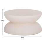 Τραπεζι Σαλονιου Anna HM18158.02 Fiber Cement Σε λευκο--φ92x44.5υεκ - Image 2