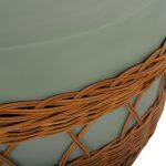 Τραπεζι Σαλονιου Vilhena HM18165 Fiber Cement Πρασινο-Rattan Φυσικο φ56x47υεκ. - Image 9