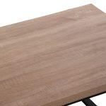 Τραπεζι Σαλονιου Shaben HM9585.03 MDF Sonoma-Μαυρη Μεταλλικη Βαση 120x60x46yεκ. - Image 4