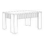Τραπεζι Σαλονιου Fylliana Alicante Natural Canella Oak Χρωμα 100x50x47εκ - Image 6