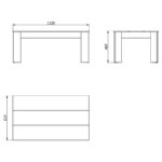 Τραπεζι Σαλονιου Marengo Sonoma/Dark Sonoma 112x65x46εκ - Image 7