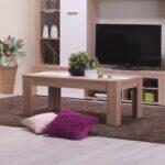 Τραπεζι Σαλονιου Marengo Sonoma/Opaque White 112x65x46εκ - Image 2