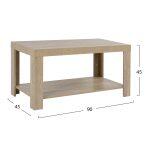 Τραπεζι Σαλονιου Μελαμινης Alayna HM2207.02 Sonama 90x45x45 Εκ. - Image 2
