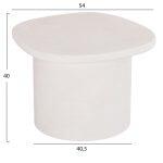 Τραπεζι Σαλονιου Οβαλ Σειρα Santorini HM18054 MDF Σε Υπολευκο Χρωμα 54x54,5x40υεκ - Image 2
