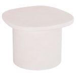 Τραπεζι Σαλονιου Οβαλ Σειρα Santorini HM18054 MDF Σε Υπολευκο Χρωμα 54x54,5x40υεκ