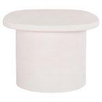 Τραπεζι Σαλονιου Οβαλ Σειρα Santorini HM18054 MDF Σε Υπολευκο Χρωμα 54x54,5x40υεκ - Image 3
