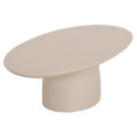 Τραπεζι Σαλονιου Fiber Cement Οβαλ Breccan HM6594.02 Μπεζ 130x70x42υεκ - Image 5
