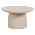 Τραπεζι Σαλονιου Fiber Cement Οβαλ Breccan HM6594.02 Μπεζ 130x70x42υεκ - Image 6