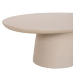 Τραπεζι Σαλονιου Fiber Cement Οβαλ Breccan HM6594.02 Μπεζ 130x70x42υεκ - Image 9