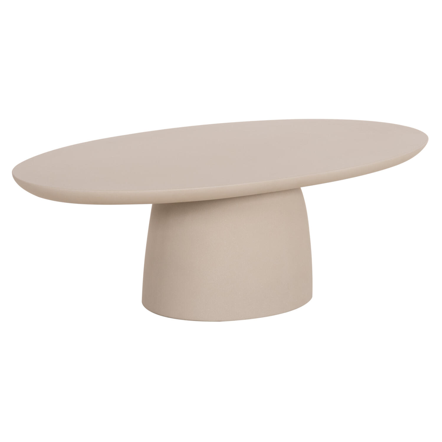 trapezi-salonioy-obal-fb9659402-mpez-fib Τραπεζι Σαλονιου Fiber Cement Οβαλ Breccan HM6594.02 Μπεζ 130x70x42υεκ - Image 1
