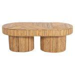 Τραπεζι Σαλονιου Gatsby Οβαλ Top HM9870 Rattan Χρωμα Φυσικο 110x59x39υεκ. - Image 3