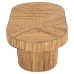 Τραπεζι Σαλονιου Gatsby Οβαλ Top HM9870 Rattan Χρωμα Φυσικο 110x59x39υεκ. - Image 5