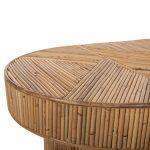 Τραπεζι Σαλονιου Gatsby Οβαλ Top HM9870 Rattan Χρωμα Φυσικο 110x59x39υεκ. - Image 9