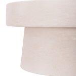 Τραπεζι Σαλονιου Στρογγυλο Σειρα Santorini HM18050 MDF Σε Υπολευκο Χρωμα φ80x35υεκ. - Image 7