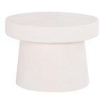 Τραπεζι Σαλονιου Στρογγυλο Σειρα Santorini HM18051 MDF Σε Υπολευκο Χρωμα φ60x42,5υεκ.