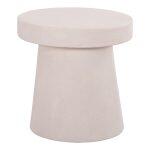 Τραπεζι Σαλονιου Στρογγυλο Σειρα Santorini HM18052 MDF Σε Υπολευκο Χρωμα φ48x49υεκ.