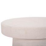 Τραπεζι Σαλονιου Στρογγυλο Σειρα Santorini HM18052 MDF Σε Υπολευκο Χρωμα φ48x49υεκ. - Image 5