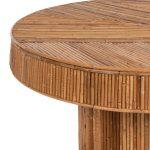 Τραπεζι Σαλονιου Gatsby Στρογγυλο HM9651 Rattan Χρωμα Φυσικο φ100x50y Εκ. - Image 5