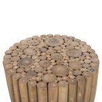 Τραπεζι Σαλονιου Στρογγυλο Cooter HM9865 Κλαδια Teak-Φυσικο φ39x40,5υεκ. - Image 5