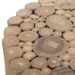 Τραπεζι Σαλονιου Στρογγυλο Cooter HM9865 Κλαδια Teak-Φυσικο φ39x40,5υεκ. - Image 6