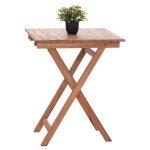 Τραπεζι Σκηνοθετη Τετραγωνο Heidel HM18121 Ξυλο Teak--Φυσικο 60x60x75υεκ.