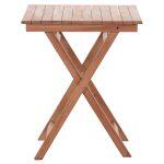 Τραπεζι Σκηνοθετη Τετραγωνο Heidel HM18121 Ξυλο Teak--Φυσικο 60x60x75υεκ. - Image 3