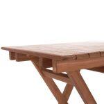 Τραπεζι Σκηνοθετη Τετραγωνο Heidel HM18121 Ξυλο Teak--Φυσικο 60x60x75υεκ. - Image 9