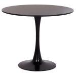 Τραπεζι Στρογγυλο Brolin HM18141.02 MDF Top-Βαση Μεταλλικη--Μαυρο φ90x73υεκ - Image 4