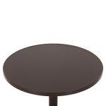 Τραπεζι Στρογγυλο Goss HM5974.02 Αλουμινιο Καφε φ60x70υεκ. - Image 4