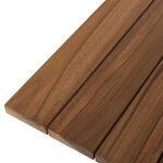 Τραπεζι Τετραγωνο Leo HM9860.11 Μασιφ Ξυλο Τεακ 60x60x75υεκ. - Image 4