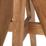 Τραπεζι Τετραγωνο Leo HM9860.11 Μασιφ Ξυλο Τεακ 60x60x75υεκ. - Image 5