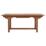 Tραπεζι Τραπεζαριας Ανοιγομενο Crander HM6376 Ξυλο Teak Σε Φυσικο 180-240x100x76υεκ - Image 3