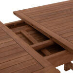 Tραπεζι Τραπεζαριας Ανοιγομενο Crander HM6376 Ξυλο Teak Σε Φυσικο 180-240x100x76υεκ - Image 8