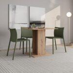 Τραπεζι Τραπεζαριας Capua Artisan Oak Χρωμα 80x80x76εκ - Image 2