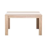 Τραπεζι Τραπεζαριας Domus 135 Sonoma Oak-Λευκο 135x81x75εκ