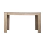 Τραπεζι Τραπεζαριας Domus 135 Sonoma Oak-Λευκο 135x81x75εκ - Image 4