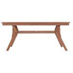 Τραπεζι Τραπεζαριας Wonder HM18116 Ξυλο Teak--Φυσικο 180x91x75υεκ. - Image 3