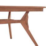 Τραπεζι Τραπεζαριας Wonder HM18116 Ξυλο Teak--Φυσικο 180x91x75υεκ. - Image 7