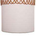 Βοηθητικο Τραπεζι Prilep HM18159.02 Fiber Cement Λευκο & rattan--φ60x76,5υεκ - Image 6